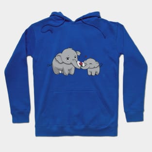 Mother And baby Elephant Hoodie